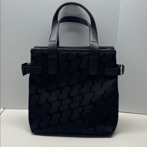 Lancel Women Black Inner Zip Pocket Adjustable Top Handles Tote Bag. NWOT - Picture 1 of 7